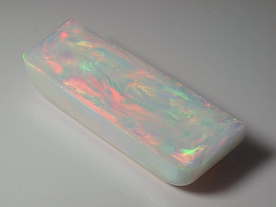 White/Orange Aurora Opal - Slab